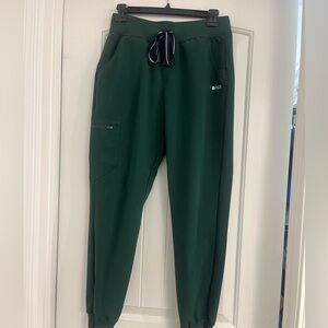 FIGS British Racing green Zamora joggers. SMALL